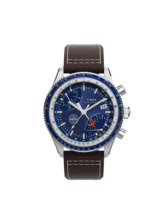 Timex Часовник Fly Back Chronograph x Pan Am® TW2W97200 Кафяв цвят на ниска цена