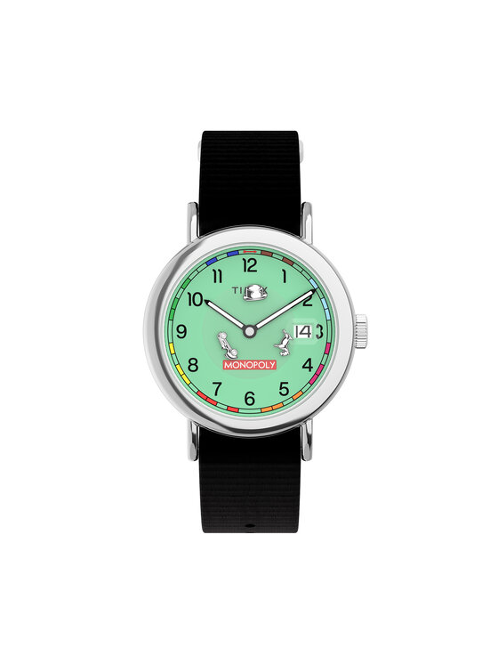 Timex Часовник Timex x Monopoly Weekender TW2Y47000 Черен цвят на ниска цена