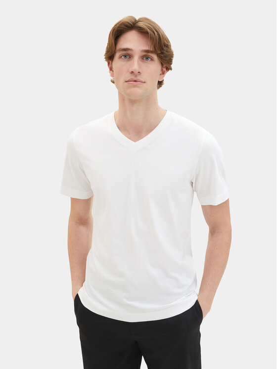 Tom Tailor Комплект тениски 1037738 Бял Regular Fit цвят на ниска цена
