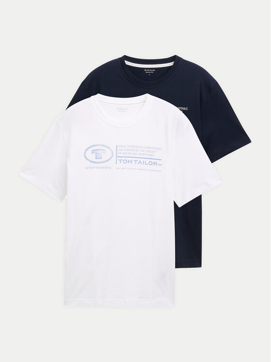 Tom Tailor Комплект тениски 1047047 Цветен Regular Fit цвят на ниска цена