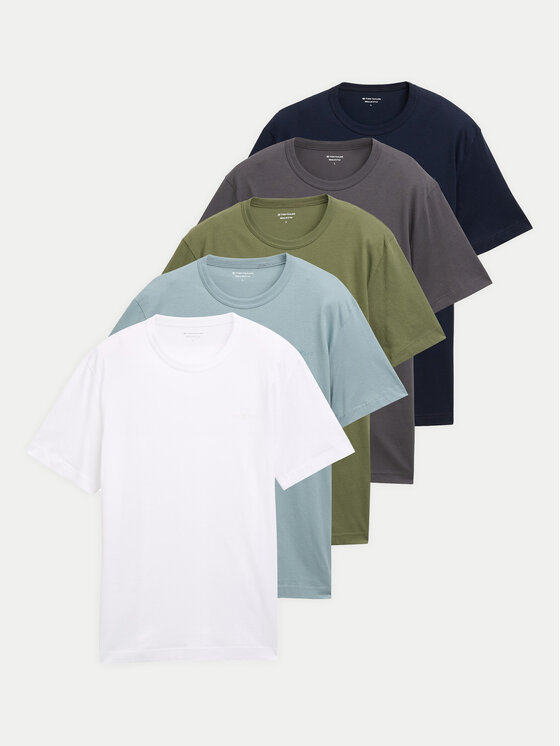 Tom Tailor Комплект тениски 1047052 Цветен Regular Fit цвят на ниска цена