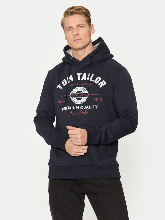 Tom Tailor Суитшърт 1043292 Тъмносин Regular Fit цвят на ниска цена