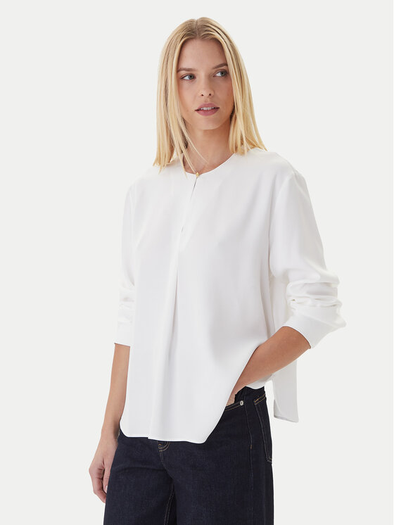 Tommy Hilfiger Блуза WW0WW47339 Бял Relaxed Fit цвят на ниска цена