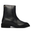 Tommy Hilfiger Боти Th Square Toe Leather Bootie FW0FW09046 Черен цвят на ниска цена