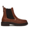 Tommy Hilfiger Боти тип челси Cleated FW0FW08766 Кафяв цвят на ниска цена