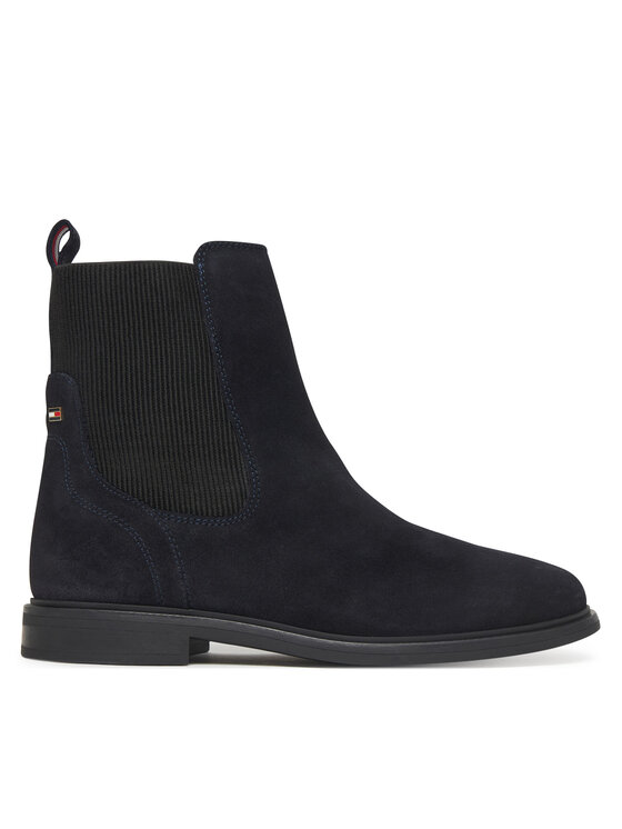 Tommy Hilfiger Боти тип челси Flag Boot FW0FW08780 Тъмносин цвят на ниска цена