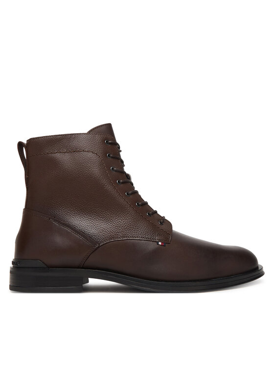 Tommy Hilfiger Ботуши Corporate FM0FM05577 Кафяв цвят на ниска цена