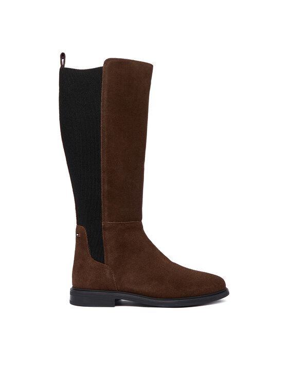 Tommy Hilfiger Ботуши Flag FW0FW08779 Кафяв цвят на ниска цена