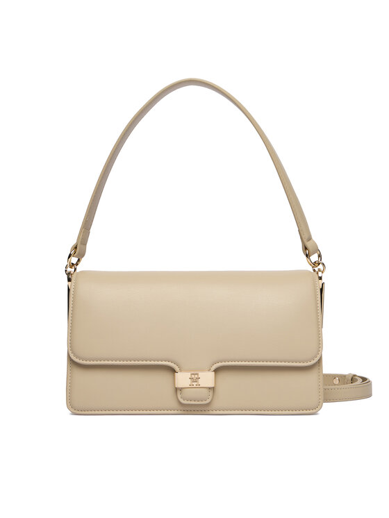 Tommy Hilfiger Дамска чанта Heritage Conv Crossover AW0AW18029 Екрю цвят на ниска цена