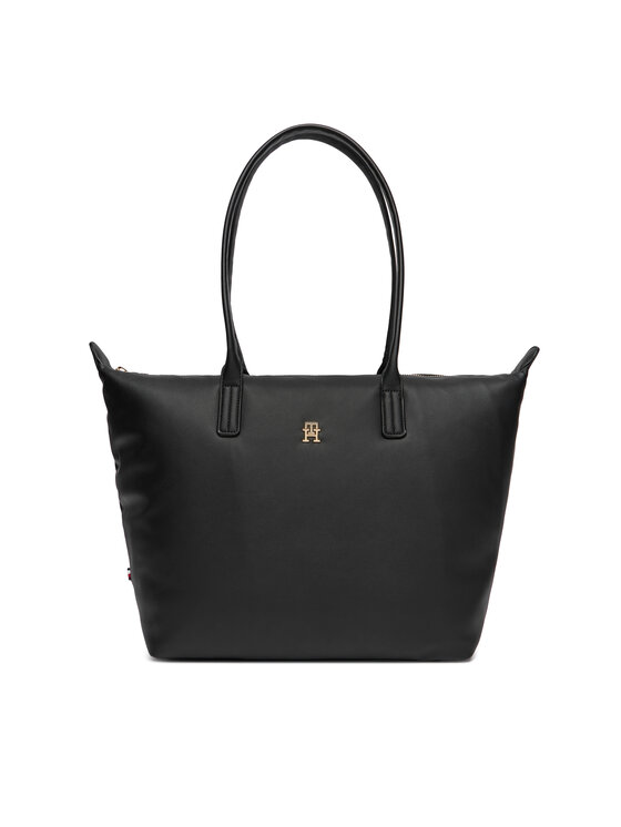 Tommy Hilfiger Дамска чанта Popette Soft AW0AW17705 Черен цвят на ниска цена
