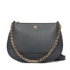 Tommy Hilfiger Дамска чанта Th Glam Conv Med Crossover AW0AW18143 Сив цвят на ниска цена