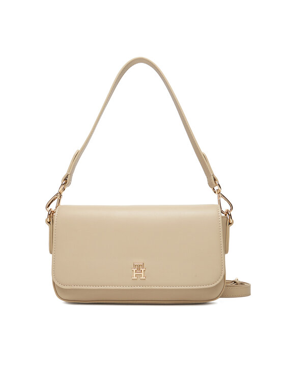 Tommy Hilfiger Дамска чанта Th Icon Conv AW0AW17677 Бежов цвят на ниска цена
