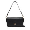 Tommy Hilfiger Дамска чанта Th Icon Conv Crossover Mono AW0AW18002 Черен цвят на ниска цена