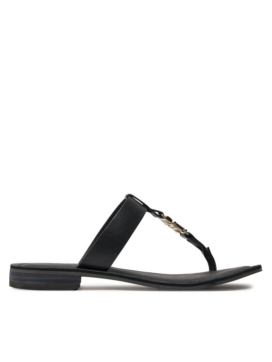 Tommy Hilfiger Джапанки Th Elevated Sandal FW0FW07174 Черен цвят на ниска цена