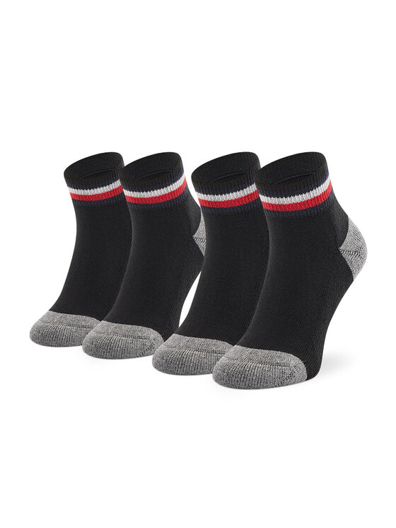 Tommy Hilfiger Дълги чорапи 100001501 Черен цвят на ниска цена