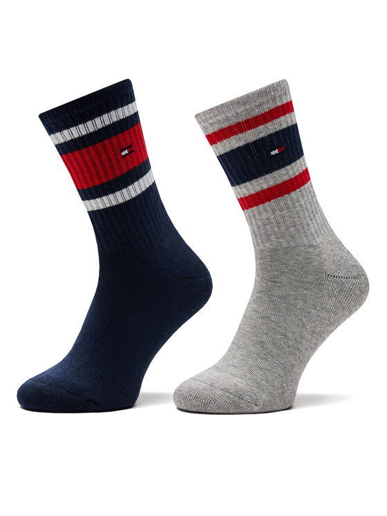 Tommy Hilfiger Дълги чорапи 701229942 Тъмносин цвят на ниска цена