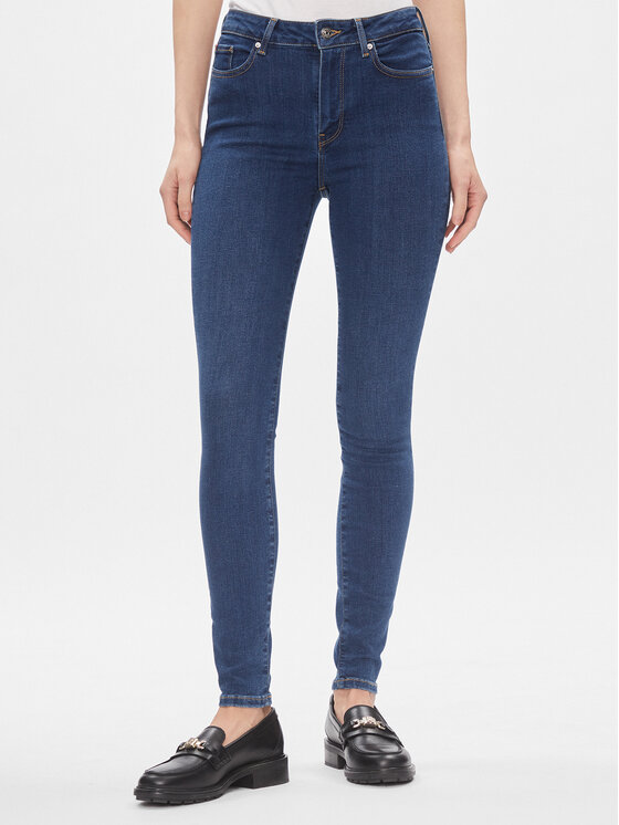 Tommy Hilfiger Дънки Harlem WW0WW40647 Тъмносин Skinny Fit цвят на ниска цена