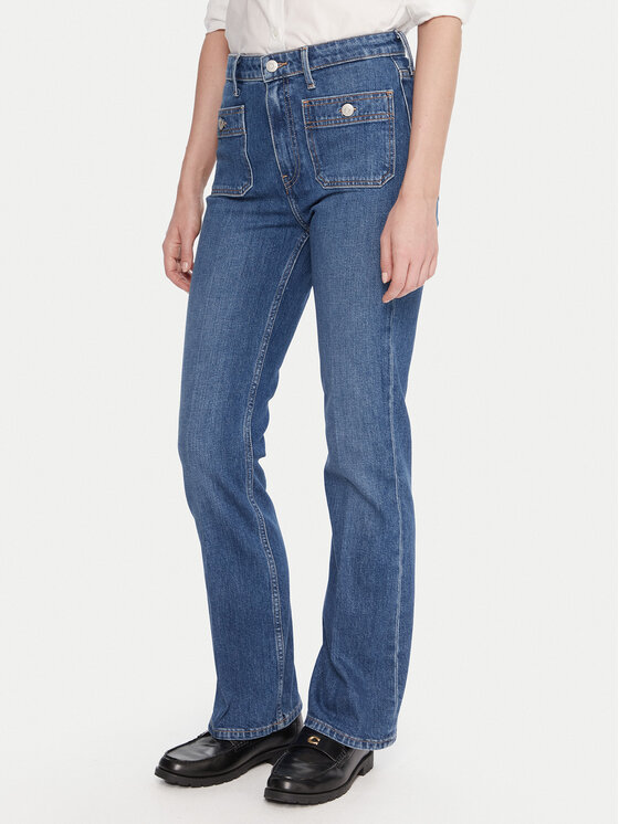 Tommy Hilfiger Дънки WW0WW48255 Син Flare Fit цвят на ниска цена