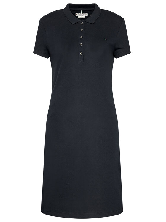 Tommy Hilfiger Ежедневна рокля Heritage WW0WW24973 Тъмносин Slim Fit цвят на ниска цена