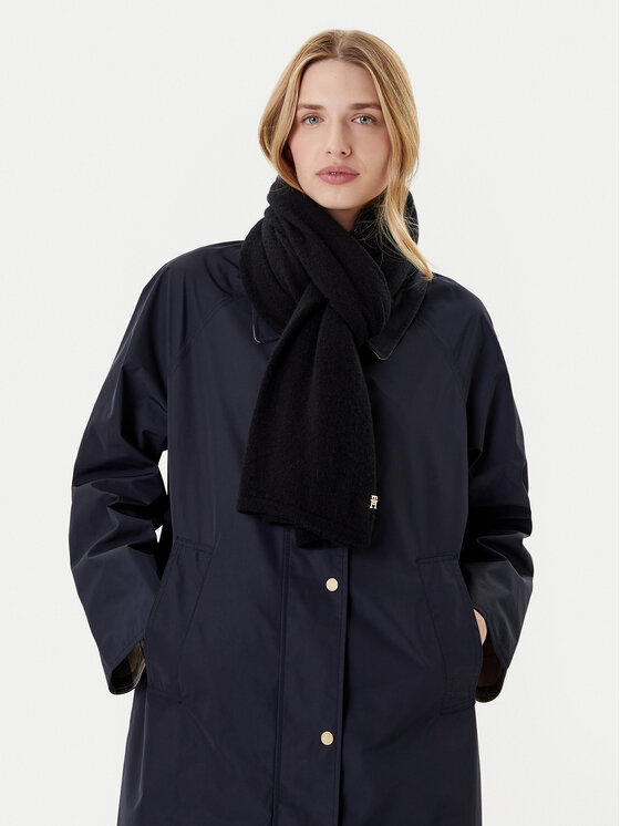Tommy Hilfiger Зимен шал AW0AW17790 Черен цвят на ниска цена