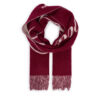 Tommy Hilfiger Зимен шал Script Logo AW0AW17786 Бордо цвят на ниска цена