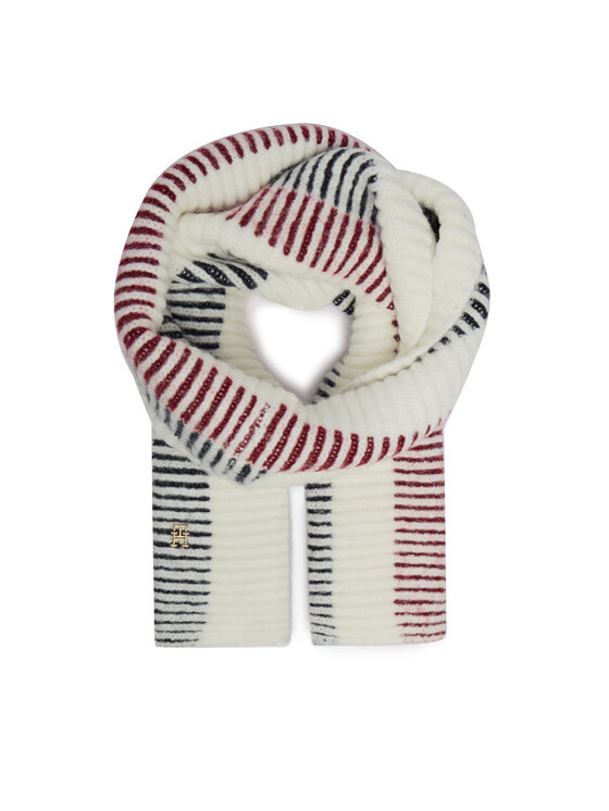 Tommy Hilfiger Зимен шал Varsity AW0AW16653 Екрю цвят на ниска цена