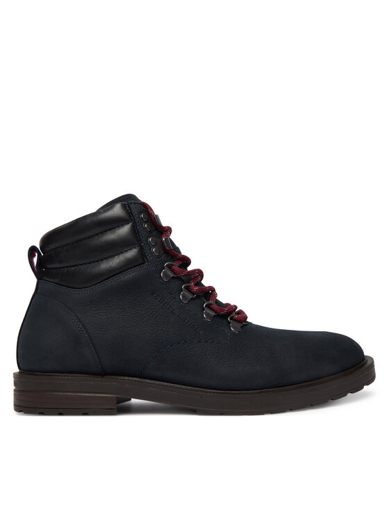 Tommy Hilfiger Зимни обувки Cleated Hilfiger Wrm Hook Boot FM0FM05699 Тъмносин цвят на ниска цена