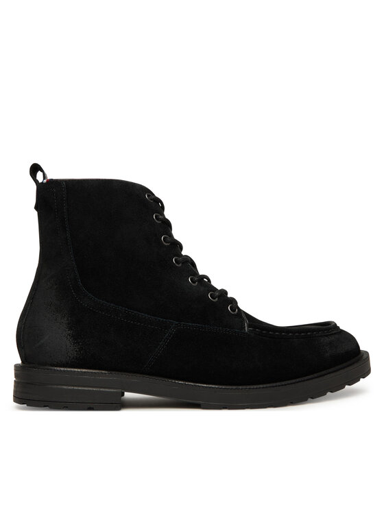 Tommy Hilfiger Зимни обувки Cleated W Moc FM0FM05599 Черен цвят на ниска цена