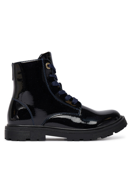 Tommy Hilfiger Зимни обувки Lace-Up Bootie T1A5-34005-1237 S Тъмносин цвят на ниска цена