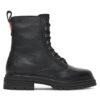 Tommy Hilfiger Зимни обувки Th Plaque Pebble Lace Boot Warm FW0FW08767 Черен цвят на ниска цена