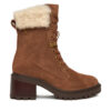 Tommy Hilfiger Зимни обувки Th Shearling Lace Up Boot FW0FW08999 Кафяв цвят на ниска цена