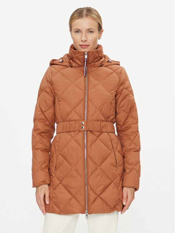 Tommy Hilfiger Зимно яке Elevated WW0WW40326 Кафяв Regular Fit цвят на ниска цена