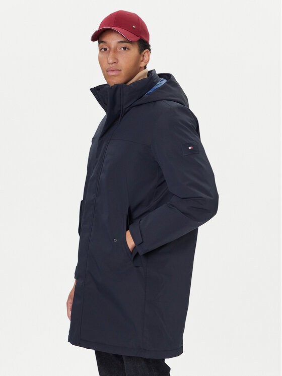 Tommy Hilfiger Зимно яке MW0MW41362 Тъмносин Regular Fit цвят на ниска цена