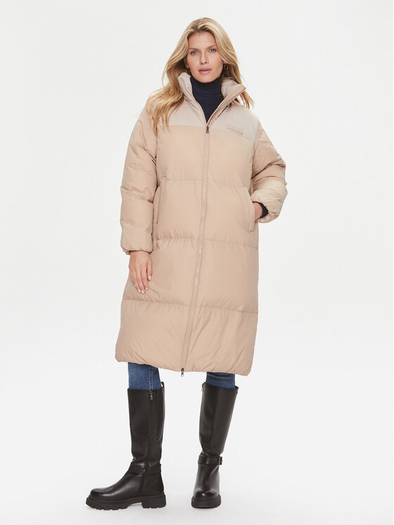 Tommy Hilfiger Зимно яке New York WW0WW39749 Бежов Relaxed Fit цвят на ниска цена