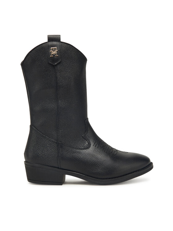 Tommy Hilfiger Каубойски обувки T3A6-34040-0036999 Черен цвят на ниска цена