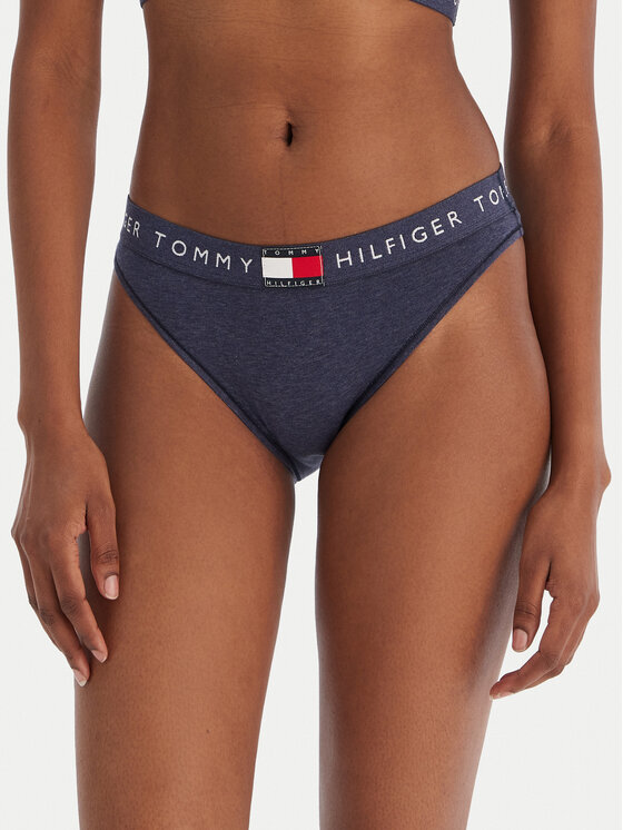 Tommy Hilfiger Класически дамски бикини UW0UW06038 Тъмносин цвят на ниска цена