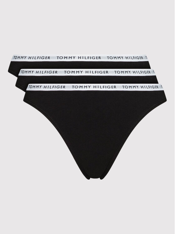 Tommy Hilfiger Комплект бикини UW0UW02828 Черен цвят на ниска цена