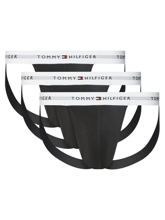 Tommy Hilfiger Комплект слипове Jock Strap UM0UM03377 Черен цвят на ниска цена
