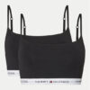Tommy Hilfiger Комплект топ сутиени UW0UW05528 Черен цвят на ниска цена