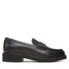 Tommy Hilfiger Мокасини Crest Squarish Toe Penny Loafer FW0FW08633 Черен цвят на ниска цена
