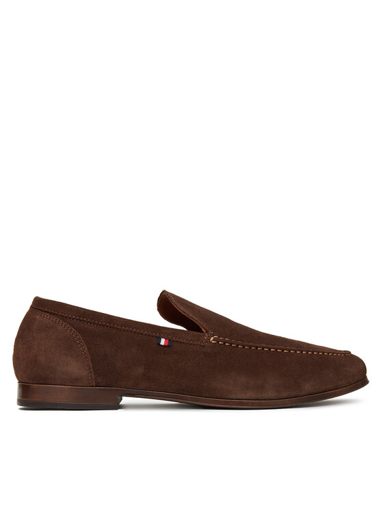 Tommy Hilfiger Мокасини Hilfiger Flexible Suede Loafer FM0FM05496 Кафяв цвят на ниска цена