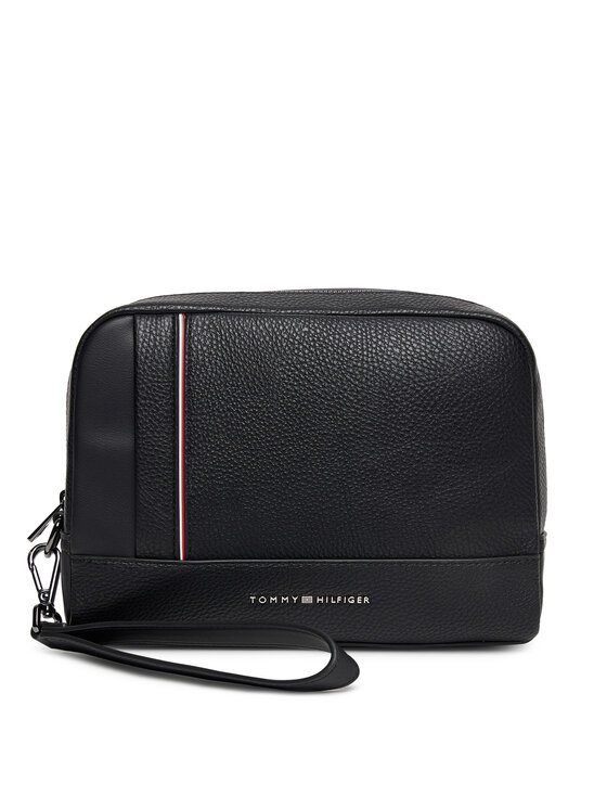 Tommy Hilfiger Мъжка чантичка Th Central Pouch AM0AM13790 Черен цвят на ниска цена