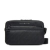 Tommy Hilfiger Мъжка чантичка Th Monogram Ew Reporter AM0AM13837 Черен цвят на ниска цена