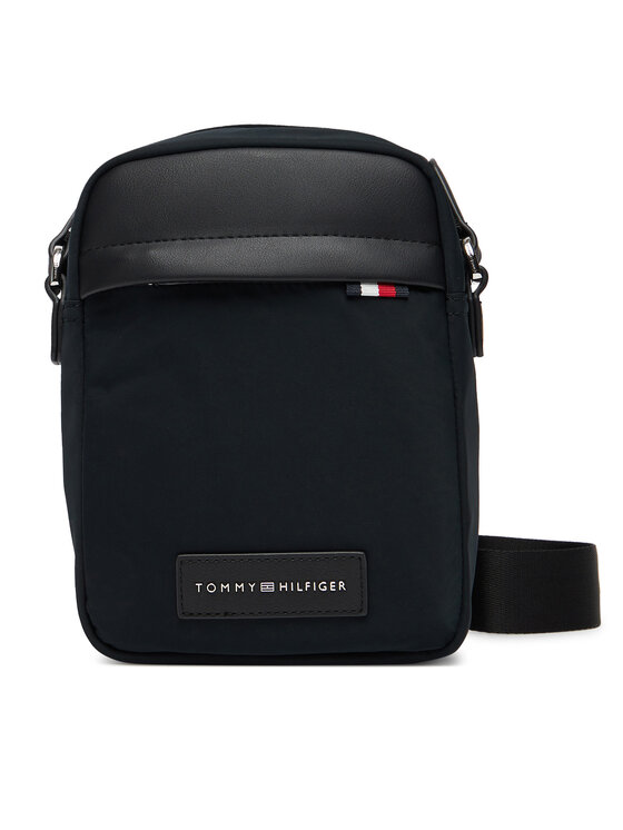 Tommy Hilfiger Мъжка чантичка Th Nylon Mini Reporter AM0AM13618 Черен цвят на ниска цена