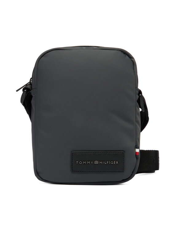 Tommy Hilfiger Мъжка чантичка Th Repreve Mini Reporter AM0AM14009 Сив цвят на ниска цена