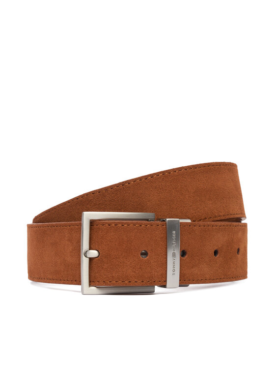 Tommy Hilfiger Мъжки колан Hudson Rev 3.5 AM0AM13945 Кафяв цвят на ниска цена