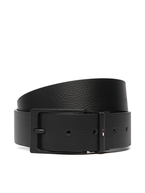 Tommy Hilfiger Мъжки колан Layton Rev 3.5 AM0AM13957 Черен цвят на ниска цена