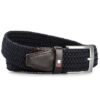 Tommy Hilfiger Мъжки колан New Adan Belt 3.5 AM0AM02801 85 Тъмносин цвят на ниска цена