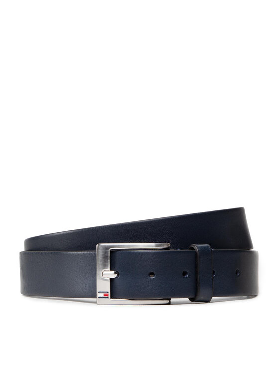 Tommy Hilfiger Мъжки колан New Aly Belt AM0AM08363 Тъмносин цвят на ниска цена