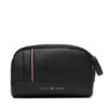 Tommy Hilfiger Несесер Th Central Washbag AM0AM13748 Черен цвят на ниска цена